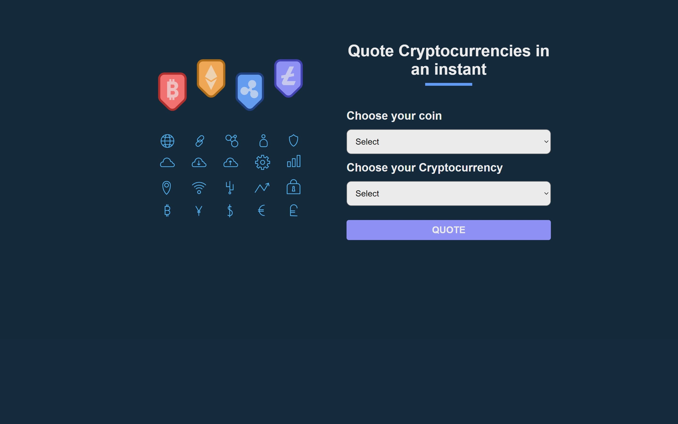 Crypto Quoter background image