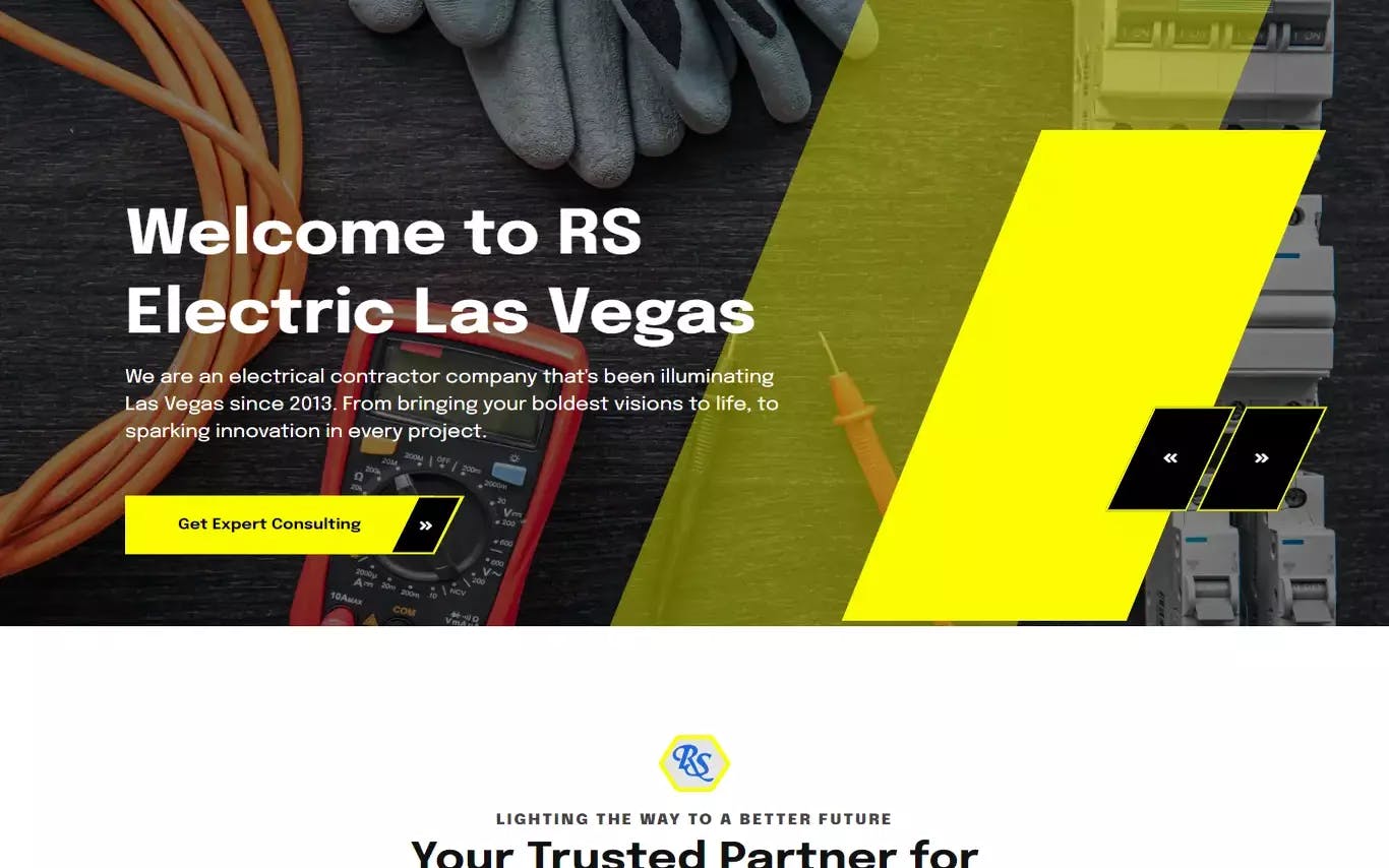 RS Electric LLC. background image